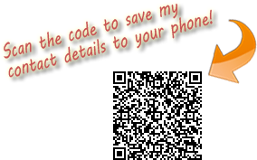 image: scan the code to save as vCard!